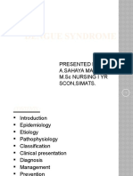 Dengue Syndrome: Presented By: A.Sahaya Mary M.SC Nursing I Yr Scon, Simats