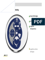 PVD Coating & Texturing: Sharp Field Edges Colour Gradient Sapphire Transparency