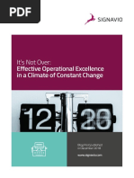 Article On Effective Operational Excellence