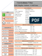 Curriculume Vitae: Rizki Magfira Auliana, A.Md - Farm