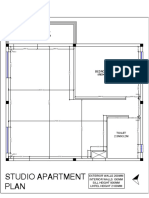 Studio Apartment Plan: Balcony 5MX51.5M