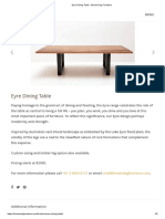 Eyre Dining Table: Additional Information