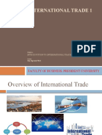 International Trade 1 - Week 1