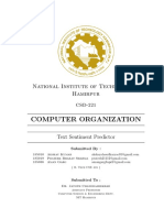 Computer Organization: National Institute of Technology Hamirpur