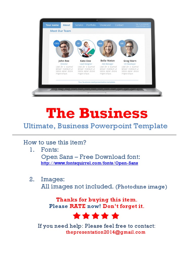 The Business: Ultimate, Business Powerpoint Template | PDF