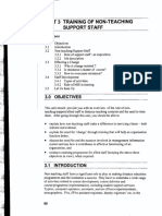 Unit 3 Training of Non-Teaching Support Staff: Structure