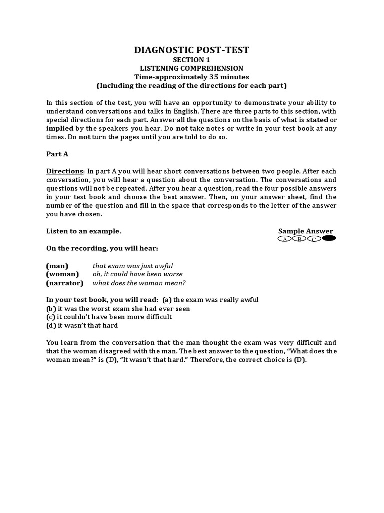 Diagnostic Post Test PDF | PDF | Solar Eclipse | Desert