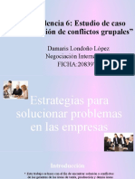 Evidencia 6 Estudio de Caso Solución de Conflictos Grupales