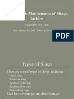 Inspection & Maintenance of Slings