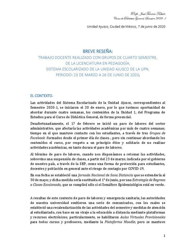Didáctica en Tiempos de Crisis | PDF | Maestros | Educación a distancia