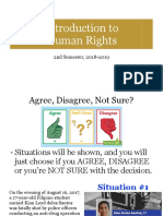 Introduction To Human Rights: 2nd Semester, 2018-2019