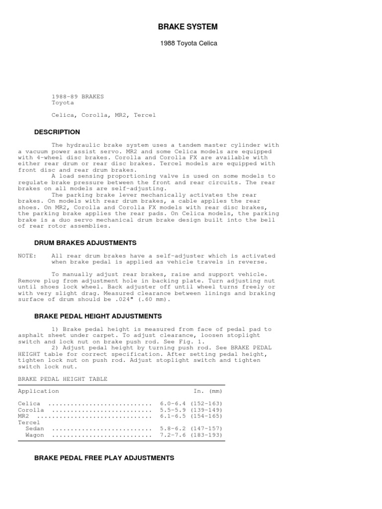 Brake System | PDF | Brake | Vehicle Parts