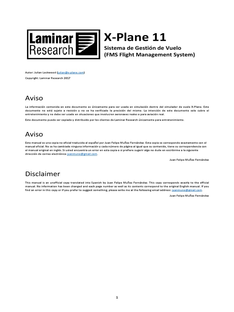 FMS X-Plane Manual Español PDF | PDF | Ventana (informática) | Sistema ...