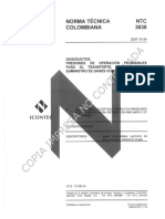 NTC - 3838 PRESIONES DE OPERACION PERMISIBLES PARA EL TRANSPORTE DISTRIBUCION.pdf