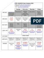 4RJ REMOTE LEARNING Schedule