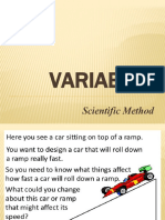 Variables: Scientific Method