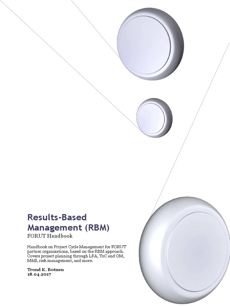 FORUT Results-Based Management Handbook | PDF | Cognition ...