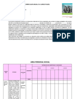 Planificación Curricular Anual o A Largo Plazo