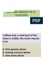 Copy and Answer The Ff. Questions