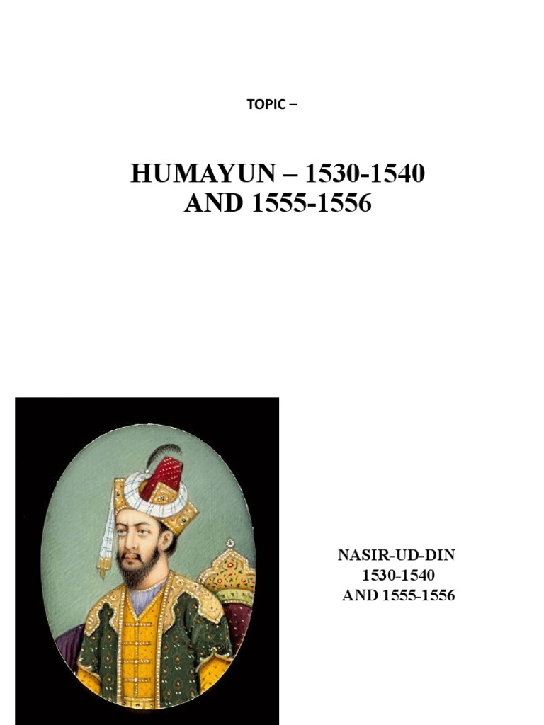 Humayun's Empire Map 1530-1556 | PDF