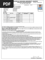 Admission Card (Provisional) : B.A. Iiird Year Exam 2019