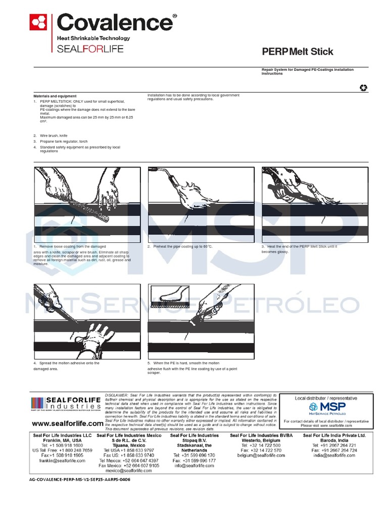 PERP Melt Stick PE Coating Repair Guide | PDF