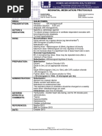 Neonatal Medication Protocols: Drug: Salbutamol Presentation