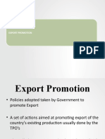 Export promotion