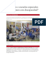 Inclusión o escuelas especiales para alumnos con discapacidad  Nueva Ley de Educación.docx