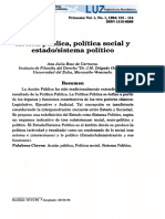 Acción pública, política social y Estado