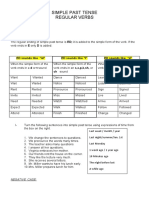 STRUCTURE AND EXs REGULAR PAST