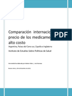 Precio de los medicamentos de alto costo