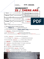 There Is / There Are: Grammar Worksheet