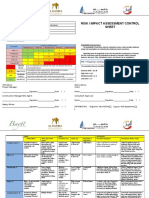 RISK ASSESSMENT CONTROL SHEET j80