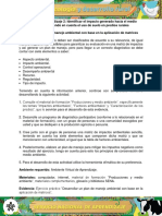 Evidencia Ejercicio Practico Desarrollar Plan Manejo Ambiental Base Aplicacion Matrices PDF