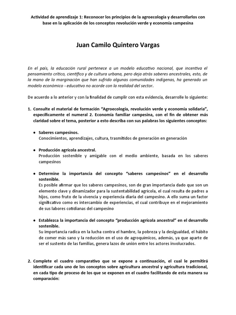 Evidencia Cuadro Comparativo Identificar Conceptos Saberes Campesinos 