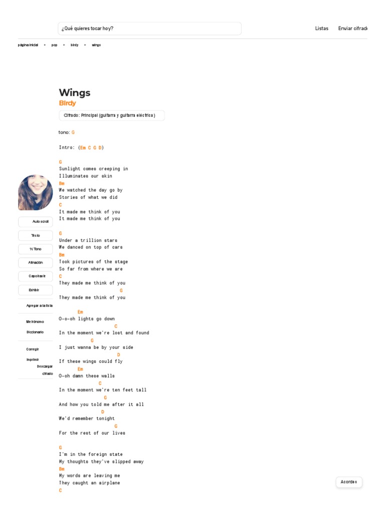 Wings Birdy Cifra Club PDF