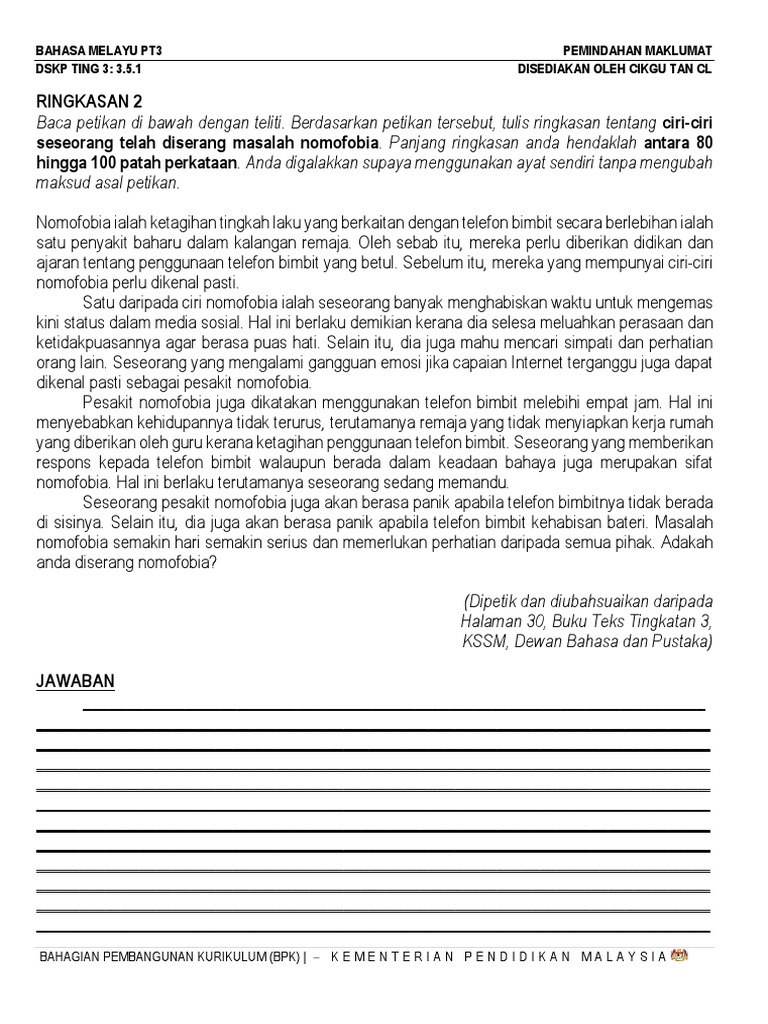 Bm Ringkasan 2 Pdf