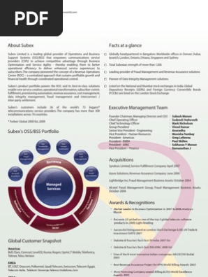 Subex Pricing Business
