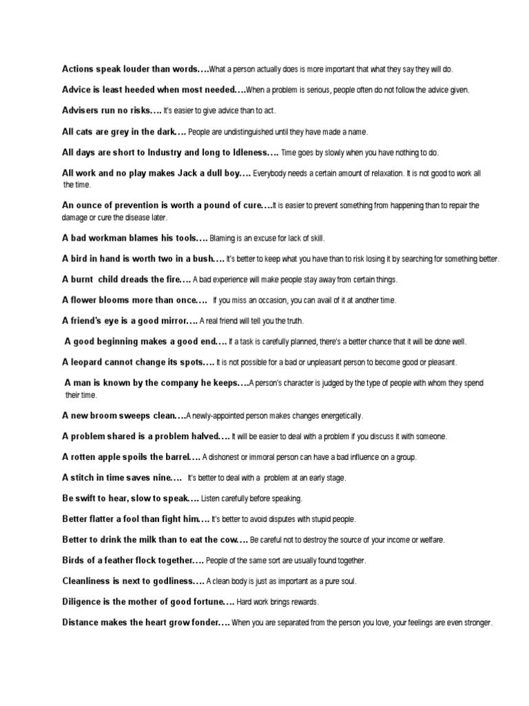 Proverbs | PDF
