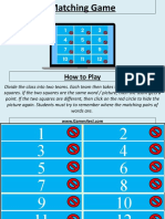 Days of the Week Matching Game-PPT