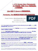 72 Passagens,171 Versos PROVA Q Deus Deu Salvacao Eterna.nunca E Perdida.ele Preserva