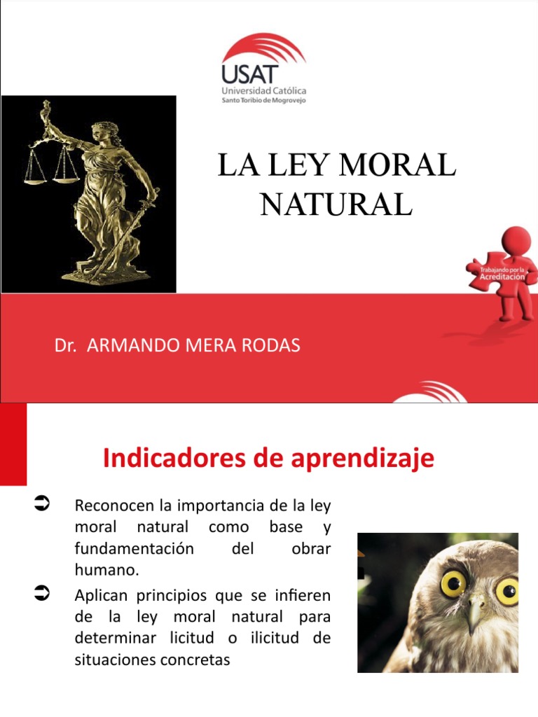 Clase Virtual 9 y 10. La Ley Moral Expo | PDF | La Ley natural | Moralidad