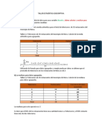 Datos para Una Variable