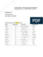 Nomenclatura Taxonomía de Suelos USDA