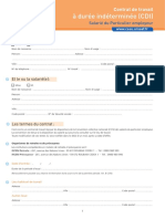 Contrat-PDF de Travail Type Duree Indeterminee (CDI)