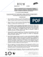 Decreto 0328 Habilita Funcionamiento de Las Inspecciones Permanentes
