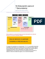 SEMANA 16-Educación para El Trabajo (1° Secundaria) : Aplicamos Modelo de Negocios Lean Canvas (Parte L)