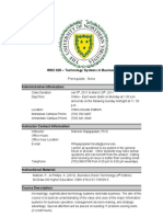 IMSC 628 - Technology Systems in Business: Prerequisite: None