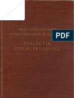 Adorno, Theodor W. & Horkheimer, Max - Dialektik Der Aufkl+ñrung
